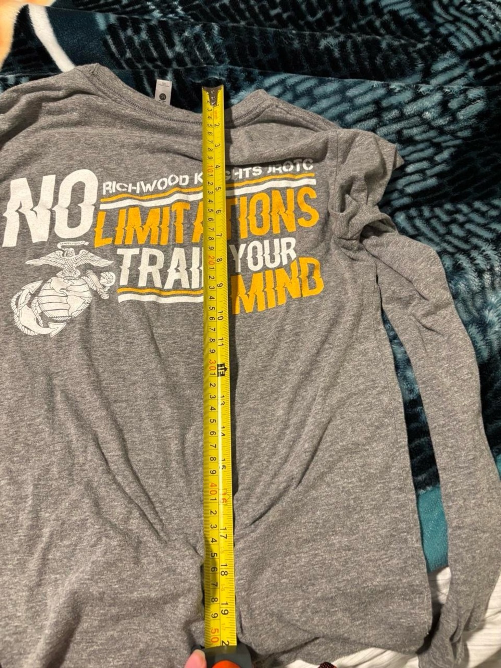 No Limitations Grey Long-Sleeve Graphic Tee